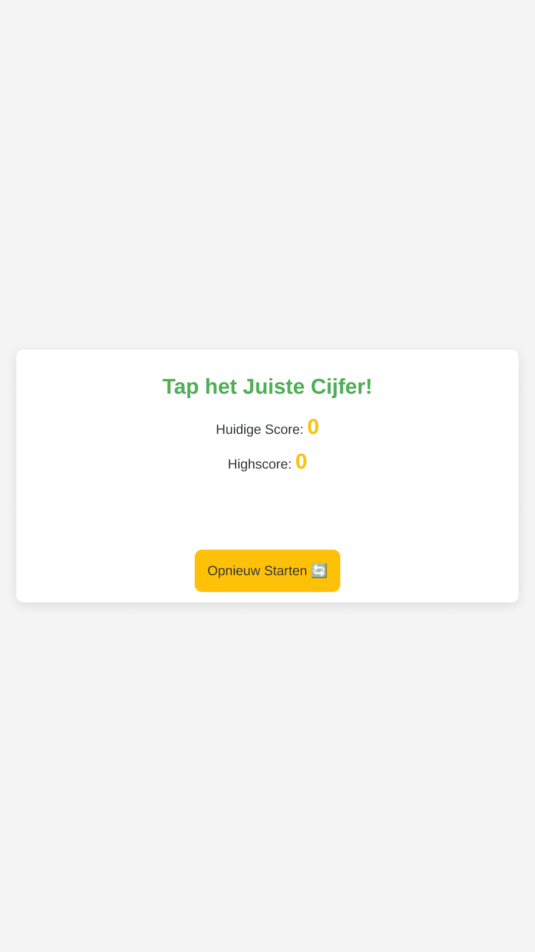 Tap the Right Number!