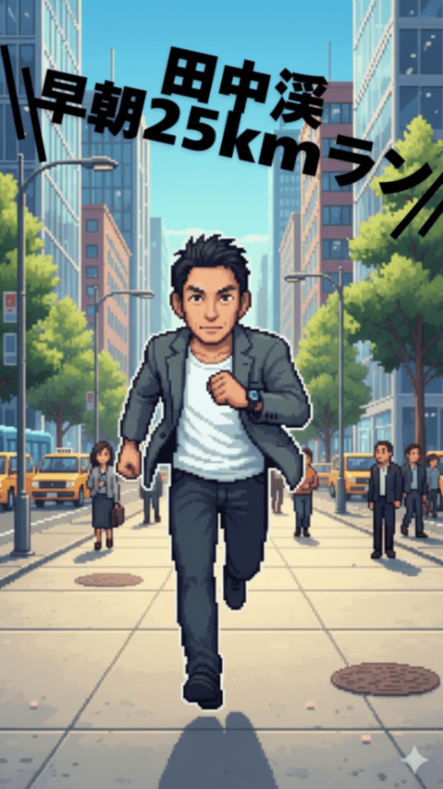 田中渓 早朝25kmラン