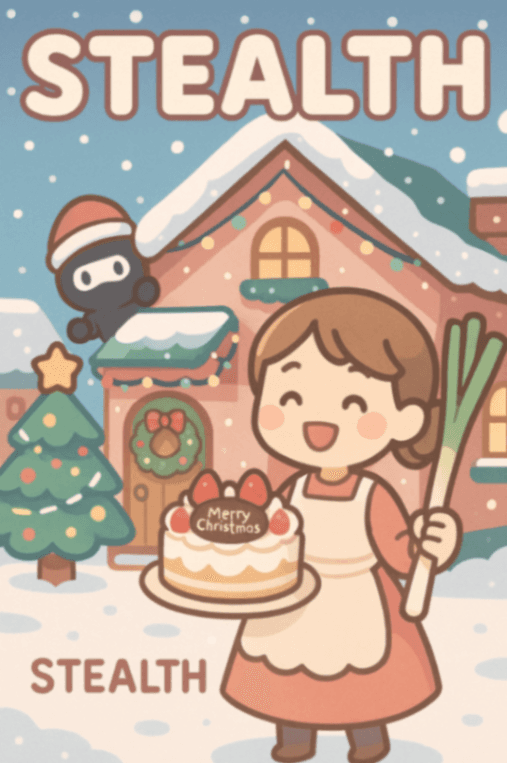 ブラックサンタのクリスマスケーキゲーム