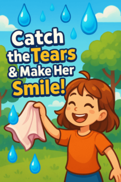 Handkerchief Catching Tears