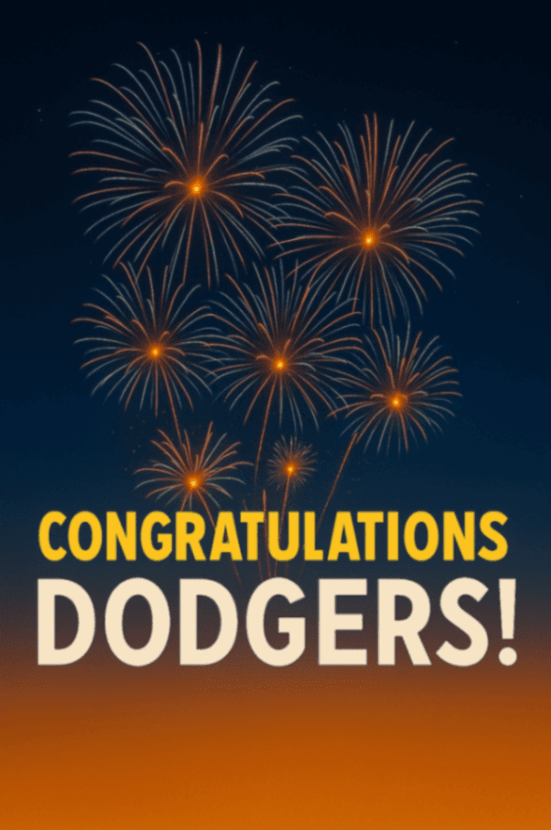 Dodgers Championship Celebration
