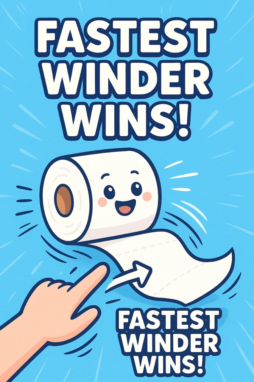 トイレットペーパー早巻き選手権