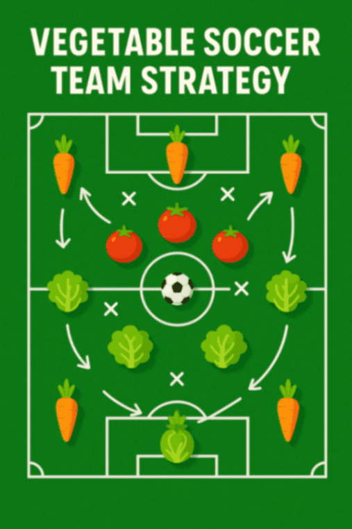 シンプル野菜サッカーフォーメーション