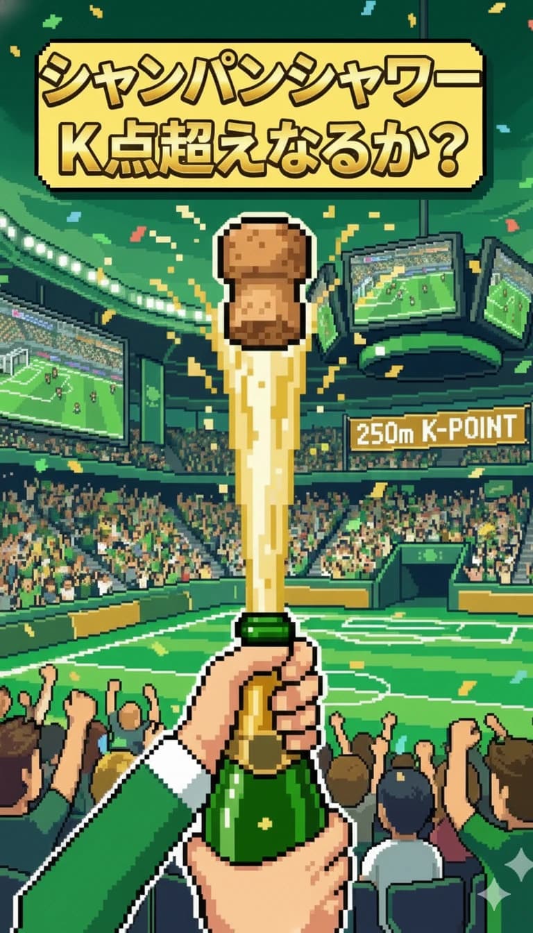 シャンパンシャワー　K点超えなるか？