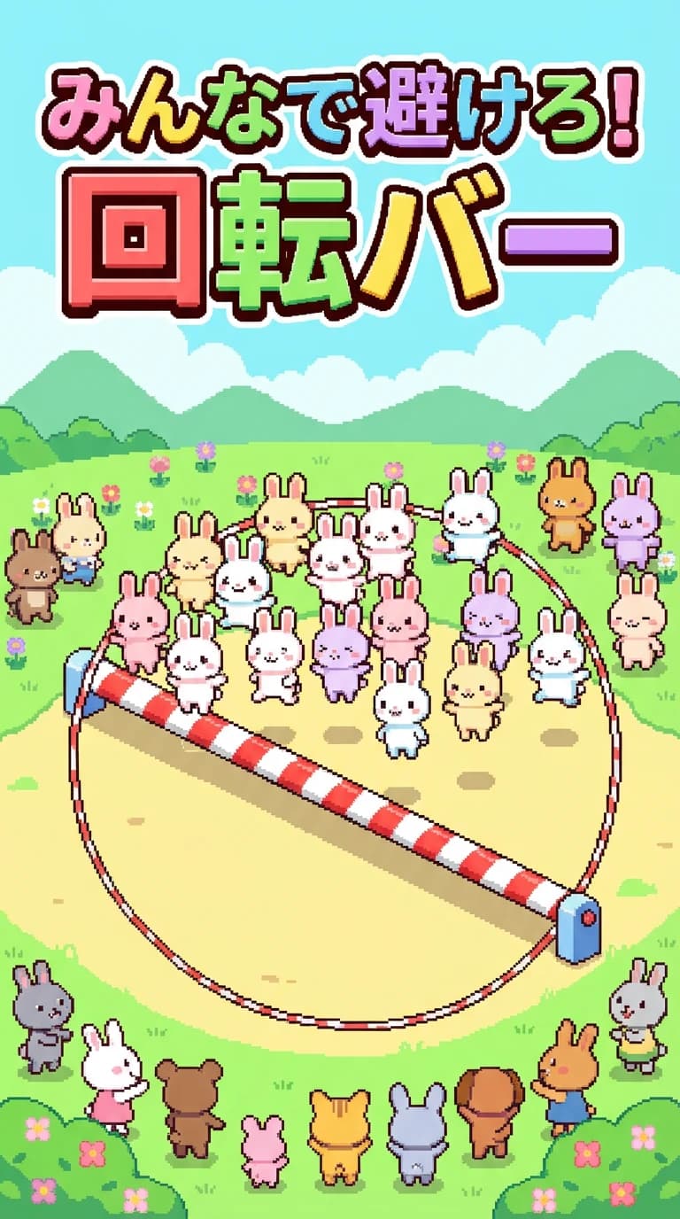 みんなで避けろ！回転バー