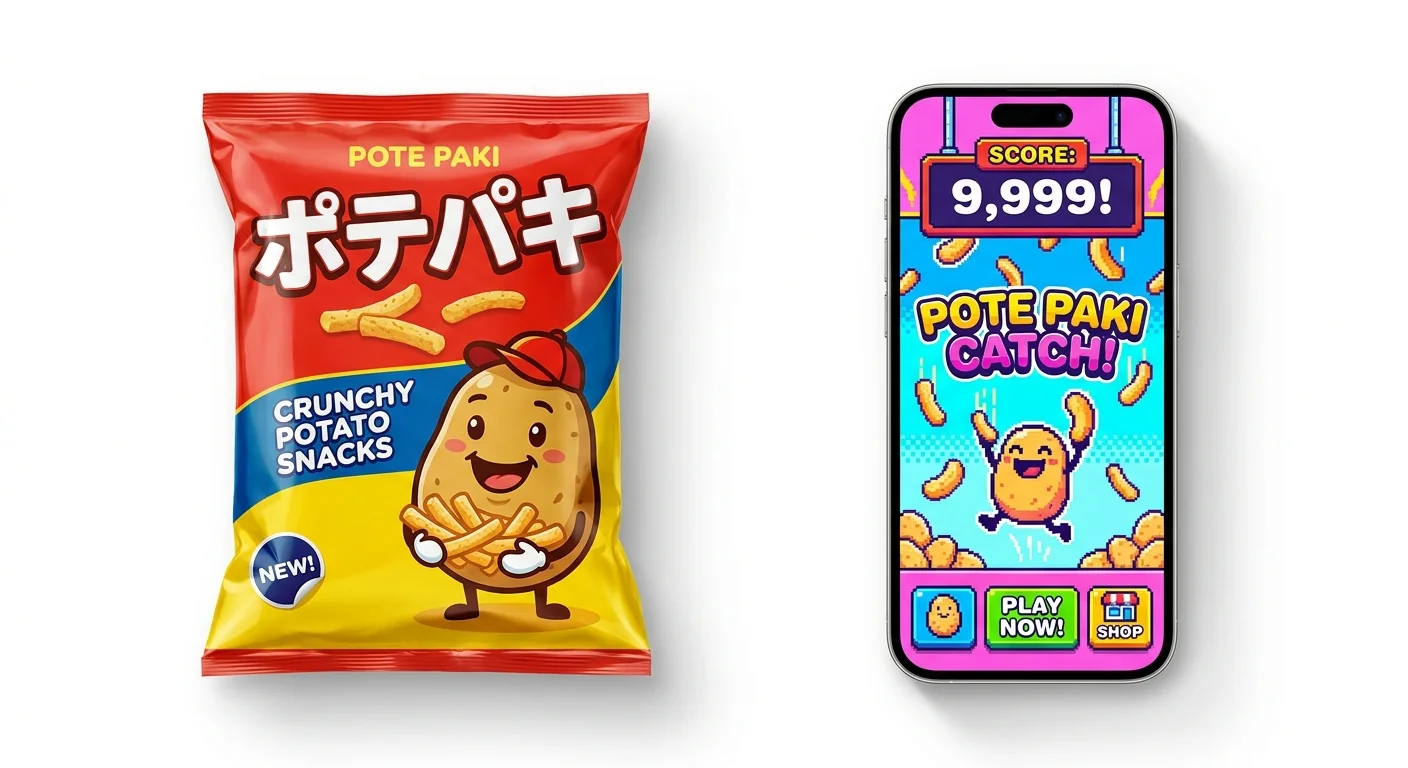 お菓子ブランドのキャッチゲーム制作例